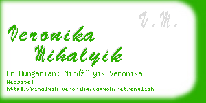 veronika mihalyik business card